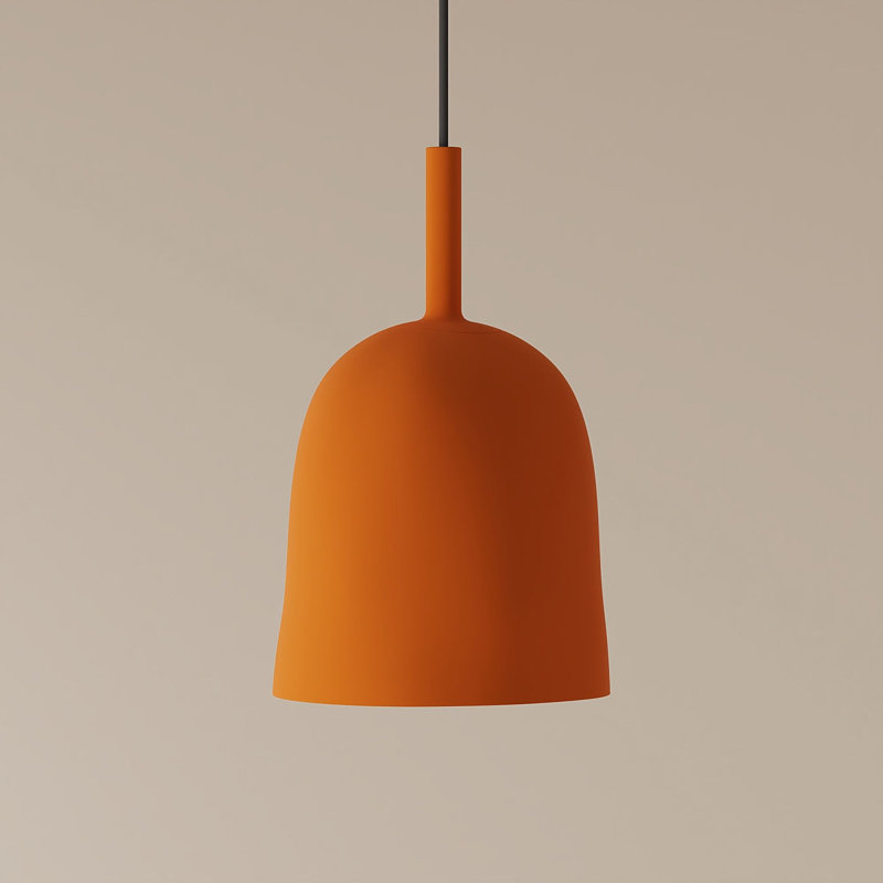 Vessel Pendant Light, Persimmon, 18.5'' H x 9'' W x 9'' D, Black