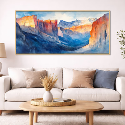 Yosemite Wall Art, Granite Cliff Canvas, Dramatic Cliffs Of Yosemite