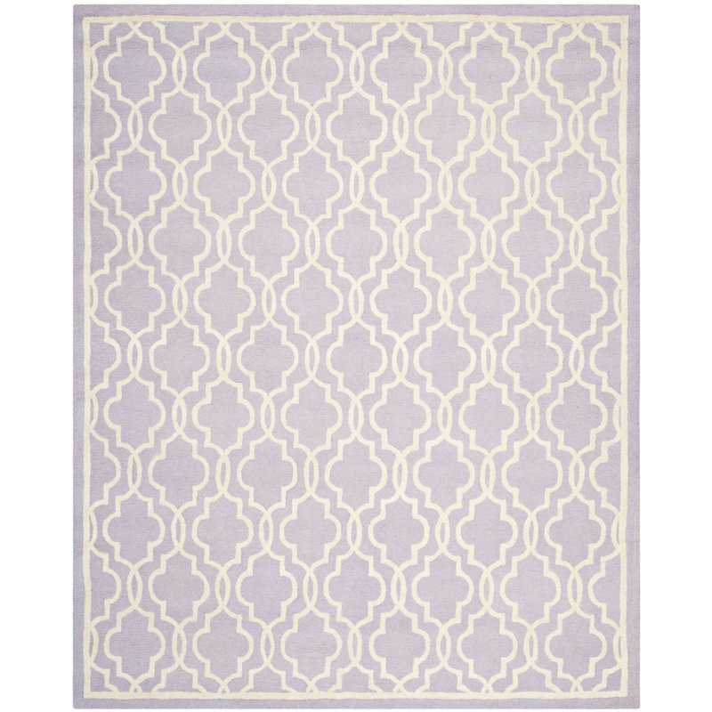 Cannen Hand Tufted Wool Geometric Rug, Rectangle 9' x 12'
