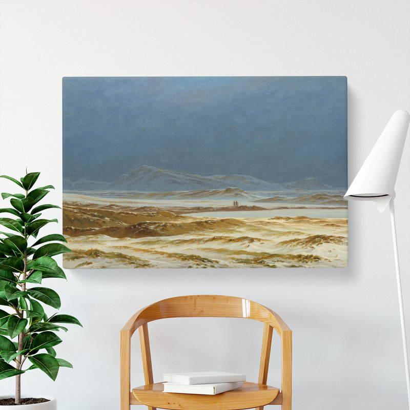 Spring Landscape by Caspar David Friedrich - Wrapped Canvas Painting, 35cm H x 50cm W x 3cm D