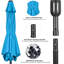 Parasol de marché 9pi avec bouton poussoir-111781684