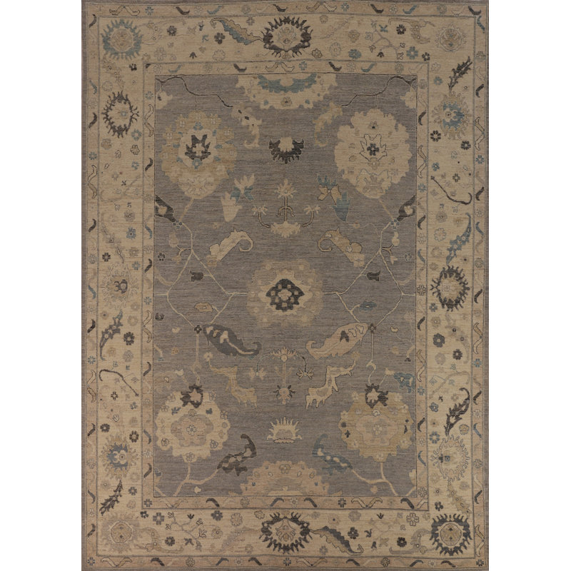 Vegetable Dye Oushak Turkish Area Rug