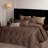MooMee Duvet Cover Set Silky Sateen Look Luxury Sheen Zipper Closure & 8 Interior Ties 100% Long-Staple Cotton 600TC -105272386-105272390