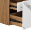 Meuble-lavabo simple mural 24 po 24 po