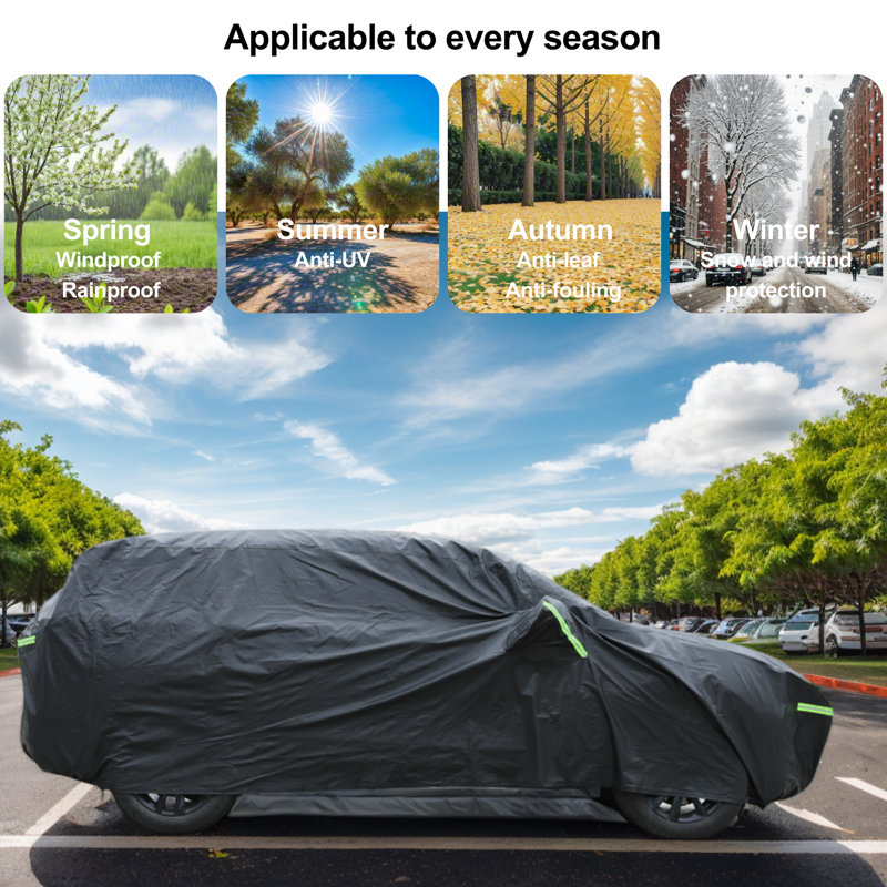 Yelena Elastic Mildew Resistant Automobile Cover By Himimi, 178cm H x 188cm W x 483cm D