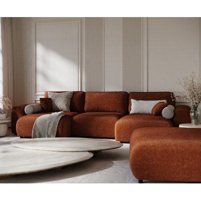 Six-seater panoramic sofa