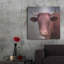 «Bull Face» par Lori Deiter sur métal-230563951