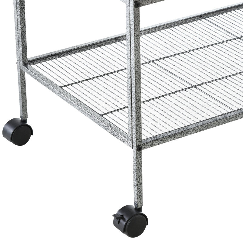 102.00cm Metal Flat Top Floor Bird Cage with Wheels