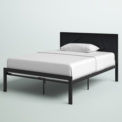 Bacote Upholstered Metal Platform Bed