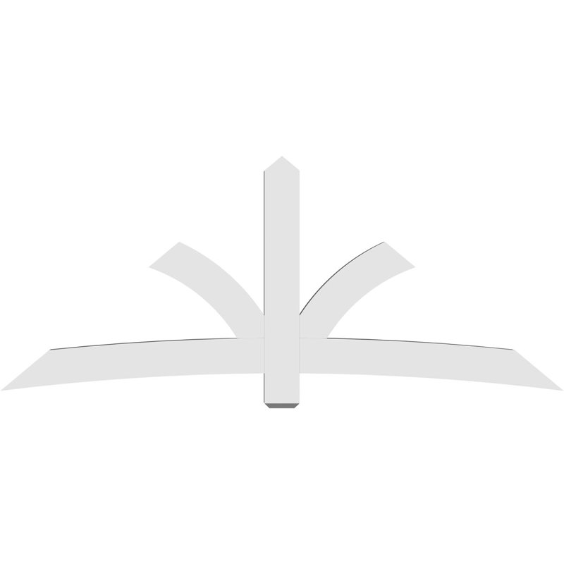 Support pour pignon Davenport, H 40 po x l 96 po (pas: 10/12), P 4 po x F 6 po, PVC