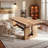 Rectangular solid wood dining table-442640430