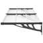 Dakota Fields 90cm D Polycarbonate Cover Retractable Door / Window Awning-1378901113-1378901119