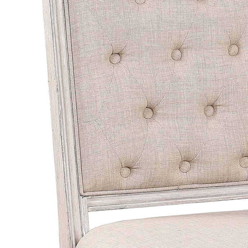 Chaise d'appoint en tissu (ensemble de 2)