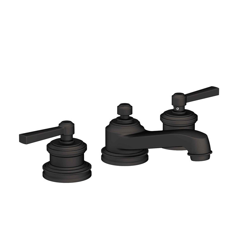 Miro Widespread Bathroom Faucet with Drain Assembly, Flat Black