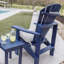 Berlin Gardens Comfo Back Regular Top With White Base Upright Adirondack Chair-1450822122