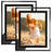 Picture Frames, HD Real Glass 5 By 7 Photo Frame Mirrored Edge Great Gift, For Tabletop Display (2 Pack/Silver)-1493295718