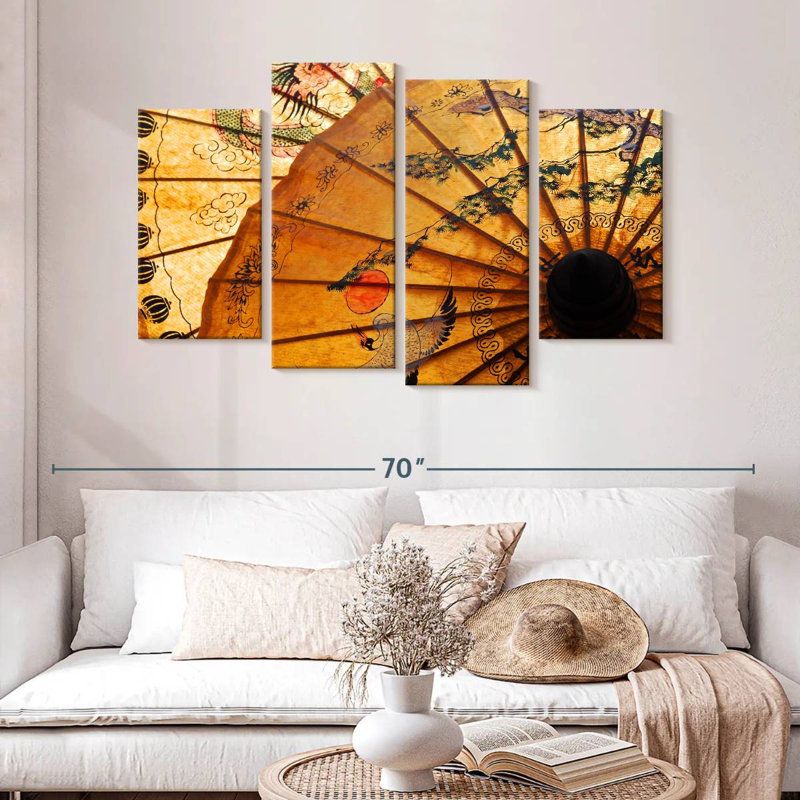 Parasol japonais Kerner, H 32 po x l 52 po