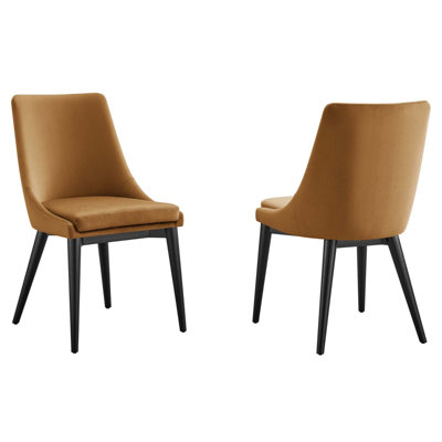 Viscount Accent Performance Velvet Dining Chairs by Modway