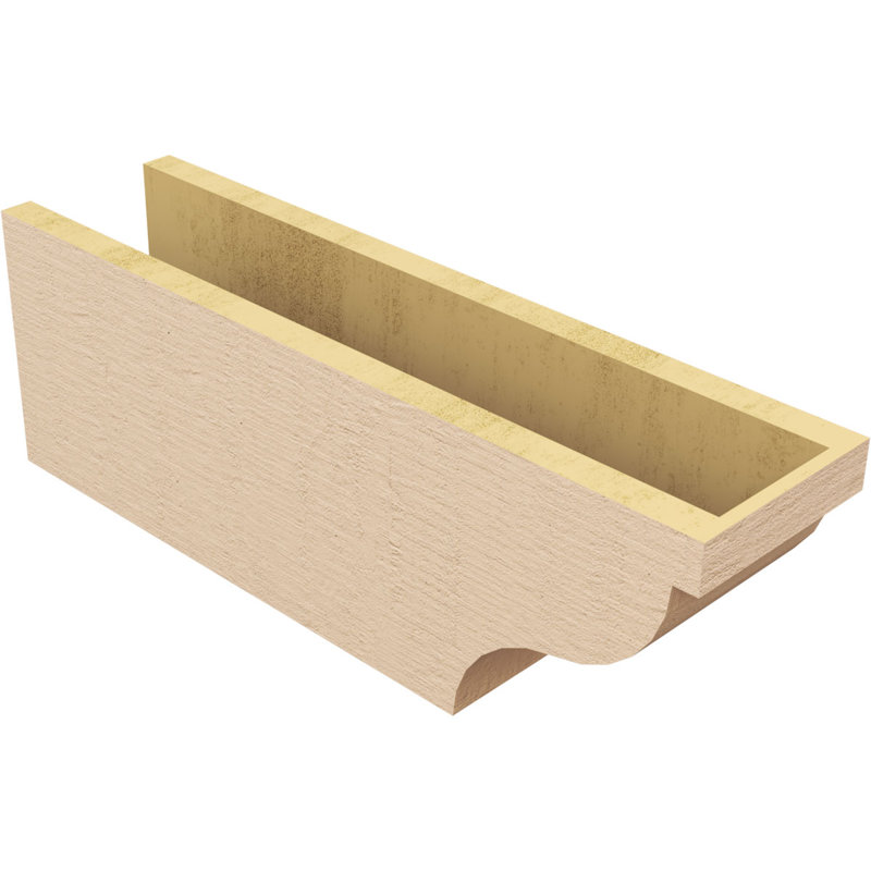 Garner Woodgrain TimberThane Rafter Tail, Primed Tan, 8" H x 24" W x 6" D
