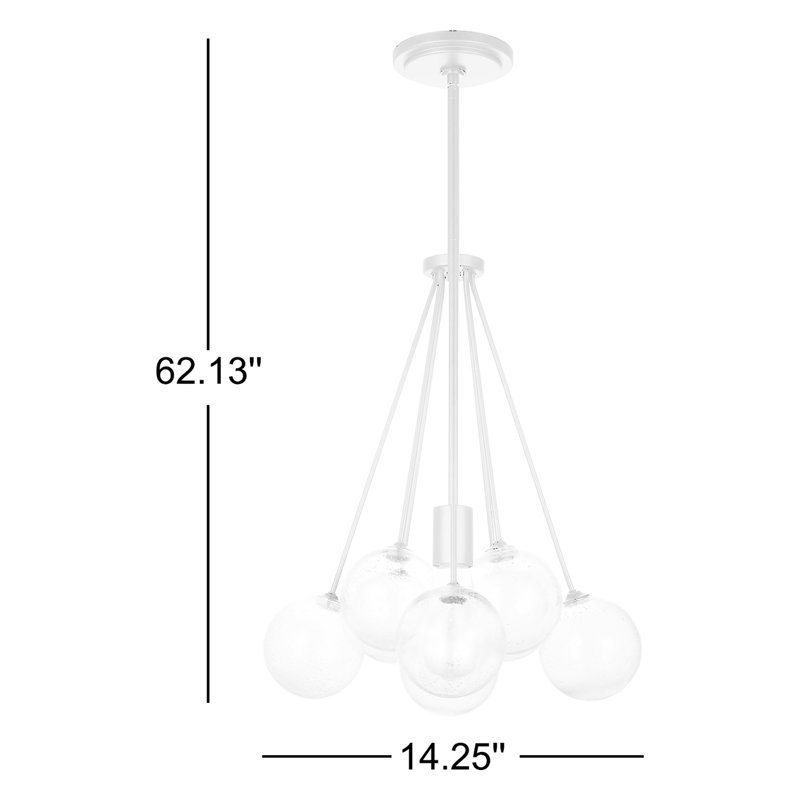 Logan 1 - Light Cluster Pendant, Midnight Black