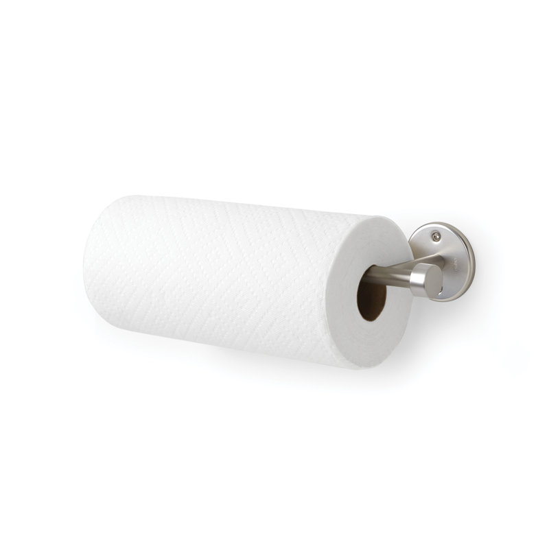 Nickel Wall Mounted Metal Paper Towel Holder