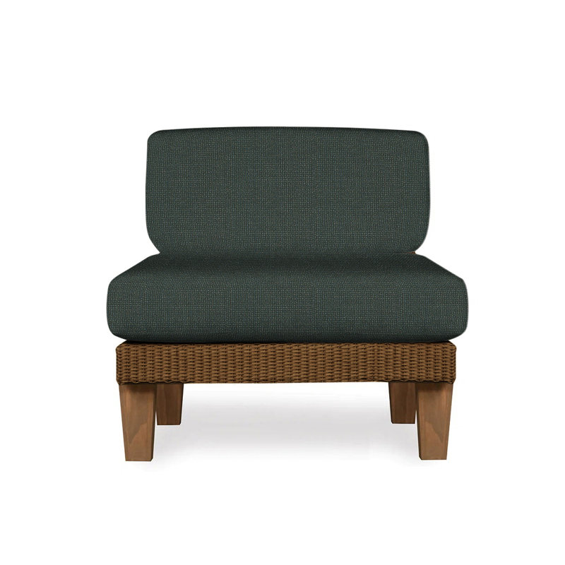 Catalina Outdoor Teak Lounge Chair, Beach Natural, Bark