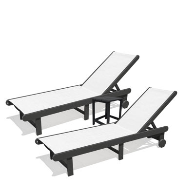 Venice HDPE Chaise Lounge, (3-Piece)