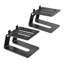 2Pcs Desktop Speaker Stand Storage Bracket with Vibration Absorption Pad Studio Monitor