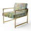 Chaise d'appoint rembourrée florale Simplity Wreath-112889713