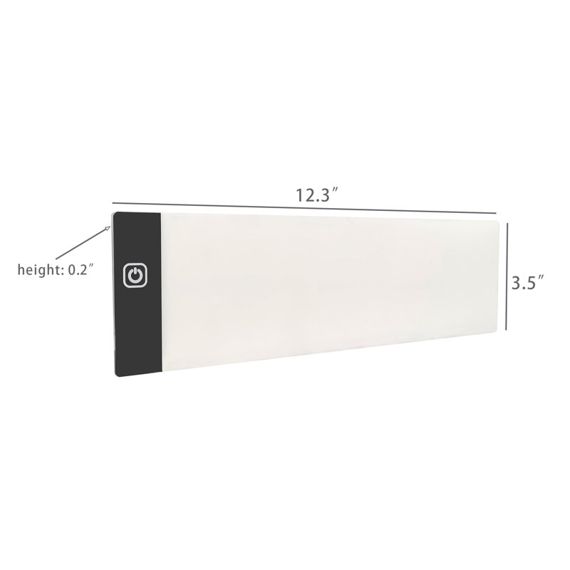 Fixturedisplays® 12.25 X 3.5 X 0.15" Mini LED Light Panel, Backlit Signage, Trace Artwork, Film Display 18612