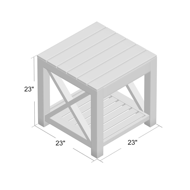 Table d'appoint en métal Abbi-Rose