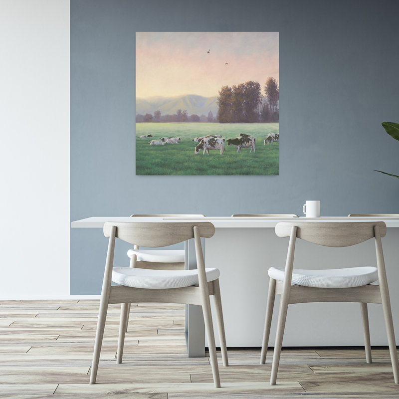 Art contemporain à la ferme avec art animalier, H 32 po x l 32 po