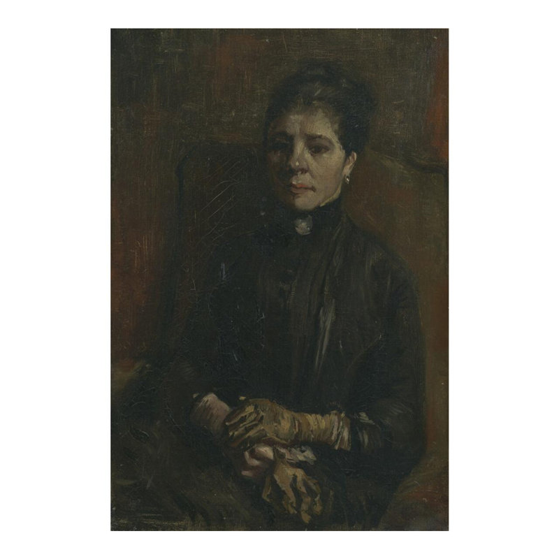 «Portrait of a Woman» par Vincent van Gogh - Estampe numérique, H 20 po x l 16 po