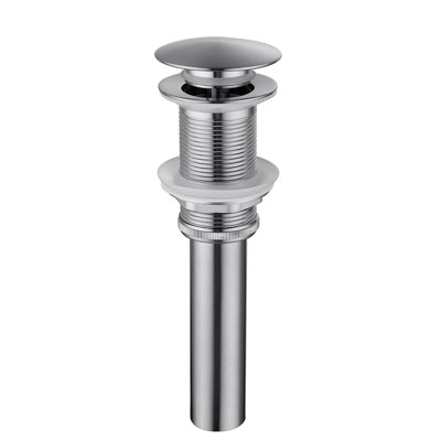 Bathroom Sink Single Handle Faucet With Pop-Up Drain (No Overflow)