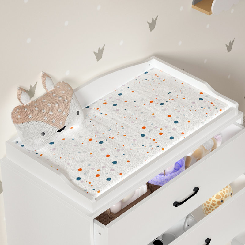Ayanti Changing Table Dresser, White