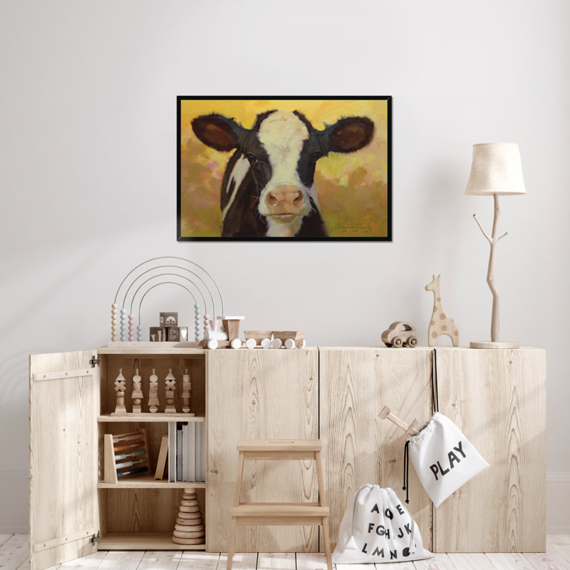 Badin Farm Pals III 1 Piece Painting, 65cm H x 95cm W, Black Framed Paper Print