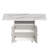 47" Wood Folding Dining Table With Storage Rack And Cabinet, Removable Entryway Table With 6 Wheels, White Marble Color Kitchen Island, Side Table And Coffee Table Versatile Table Space Saving