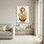 Ensemble de 1 tableau abstrait orbital sur toile-129339874-129339871