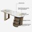 Bureau double caisson en pierre avec tiroirs-2082796898-2082796899