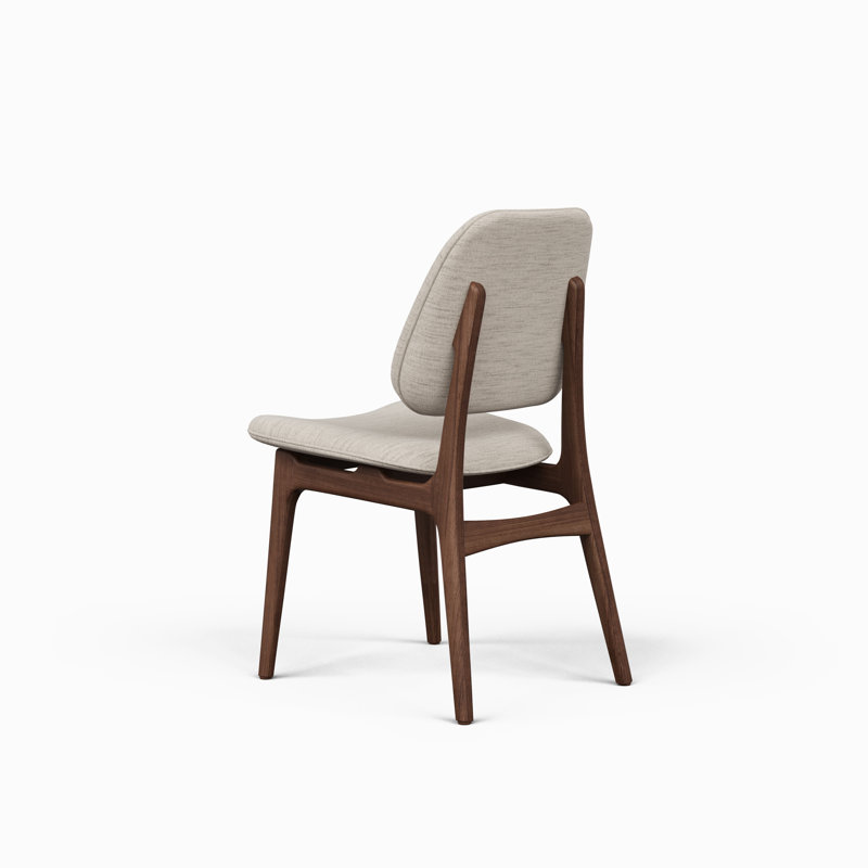 Modern Brazilian Ariel Side Chair, Medley Ivory Performance Basketweave