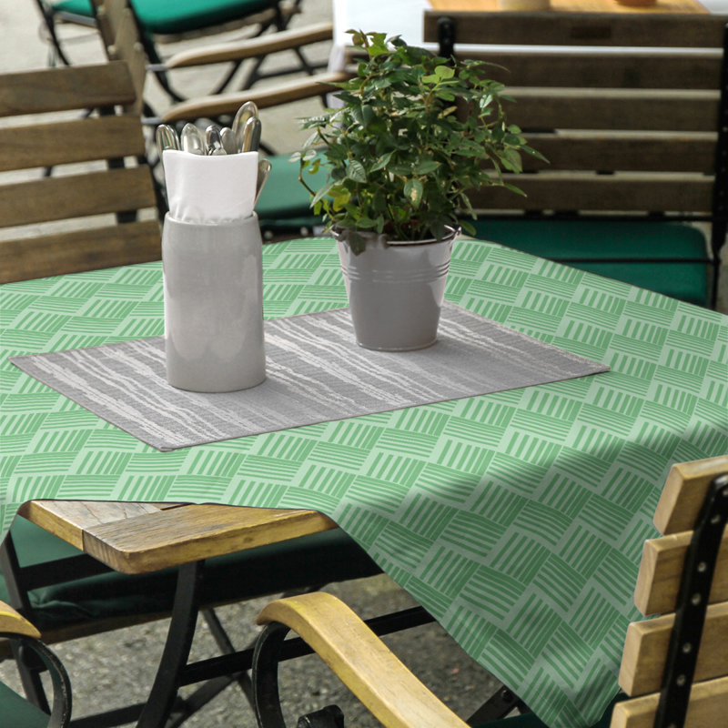 Rayures nattes classiques Nappe, Vert clair
