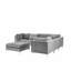 Moya 6 Seater Velvet Sofa & Chaise-1281018140-1281018115