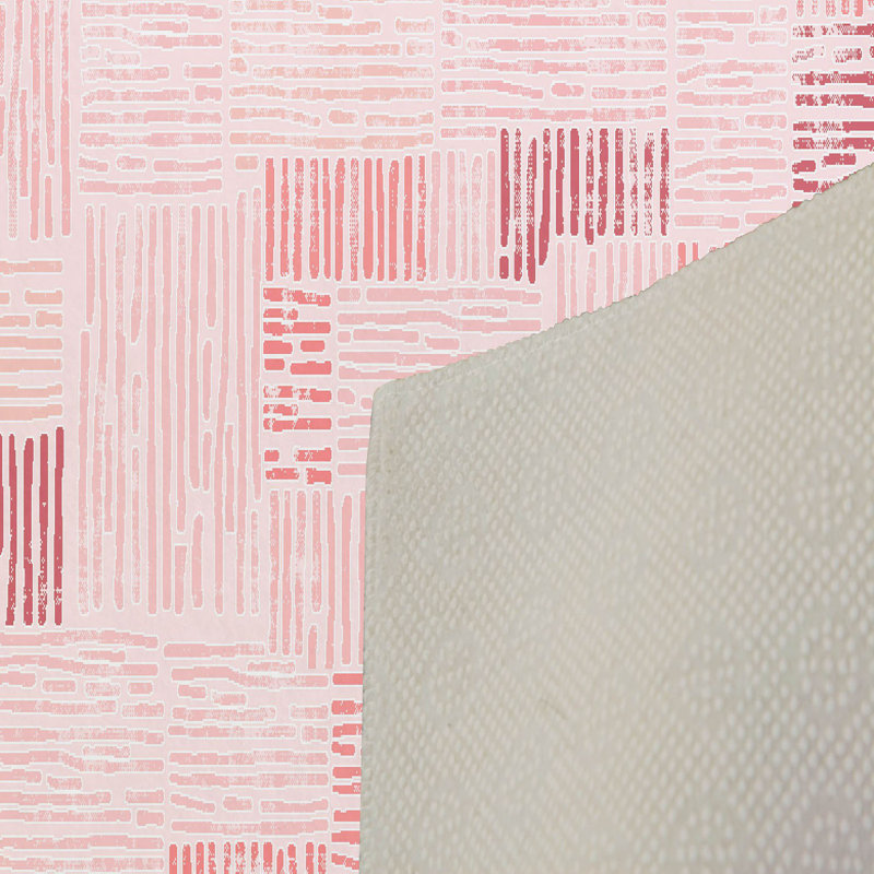 Tapis rose / ivoire en polyester tissé à la machine Christyn, Rectangle 3 pi 3 po x 4 pi 11 po