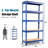 Newquay Metal + MDF Board Shelving Unit-1178634666-1178696523