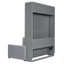 Lit escamotable double pleine grandeur avec coussin-669338183-669338182