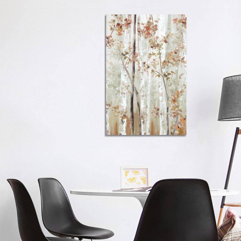 «Birch Wood II» par Eva Watts, reproduction d'art sur toile tendue, H 40 po x l 26 po x P 1,5 po, Toile tendue
