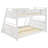 Kolbie Wood Veneer Twin Over Full Bunk Bed White-90990446