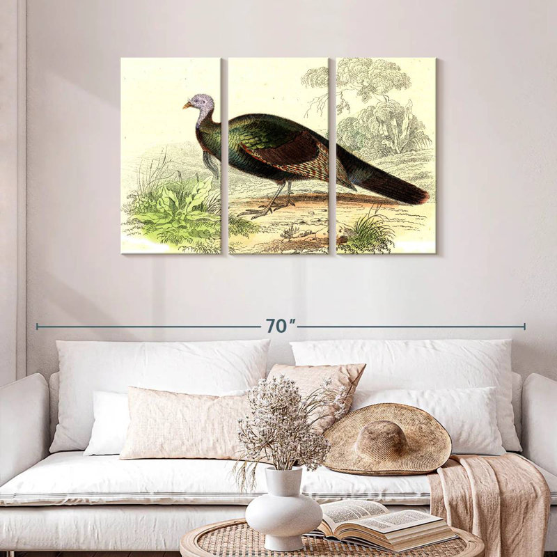 Brampt Wild Turkey, 28" H x 45" W