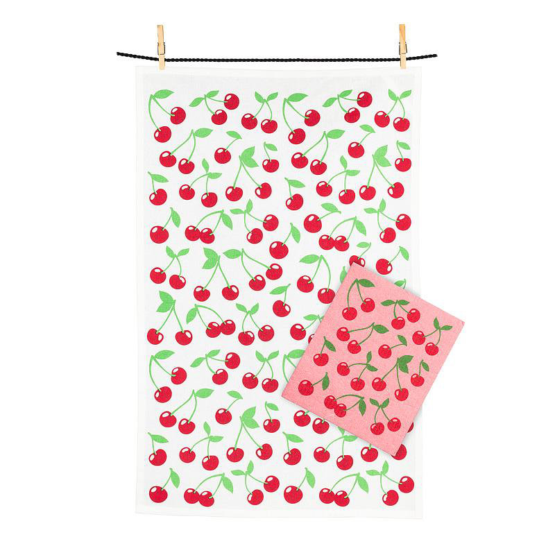 Cherries & Kitchen Towel Set
