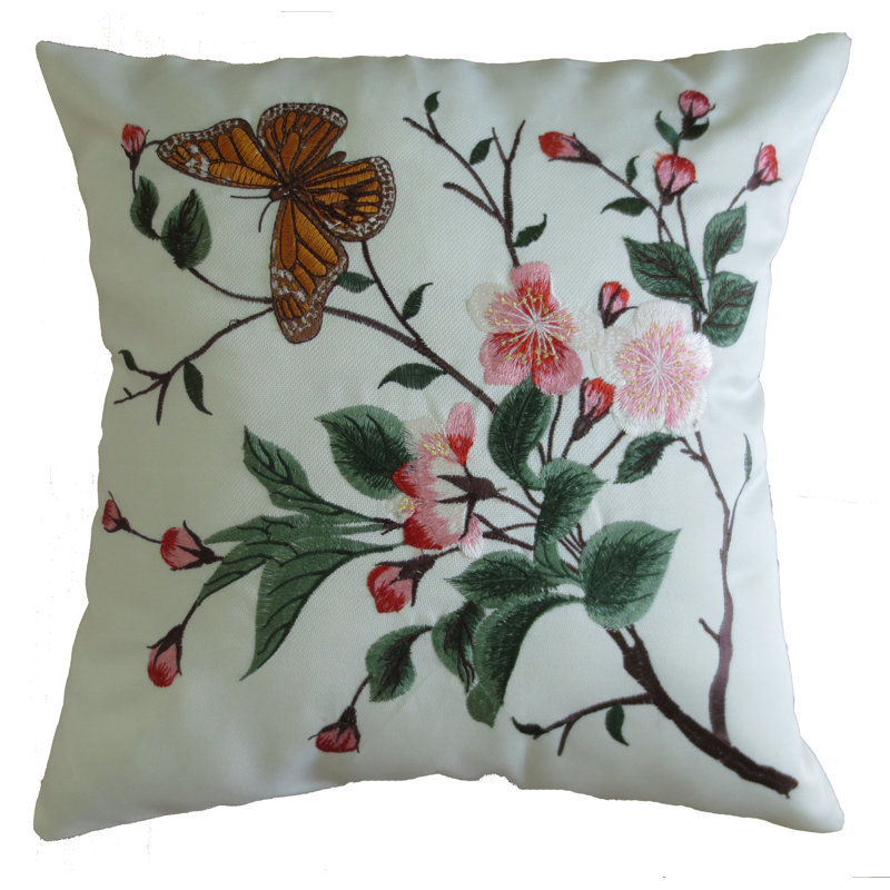 Mante Carlo Embroidered Pillow Cover